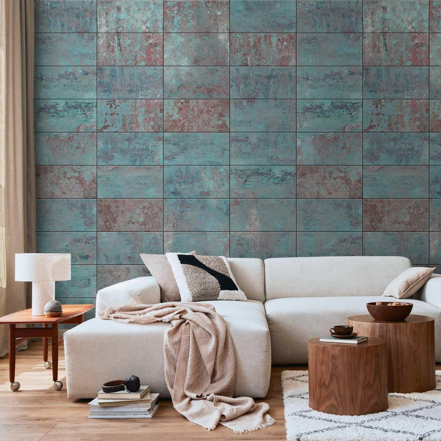 Tapete - Turquoise Concrete
