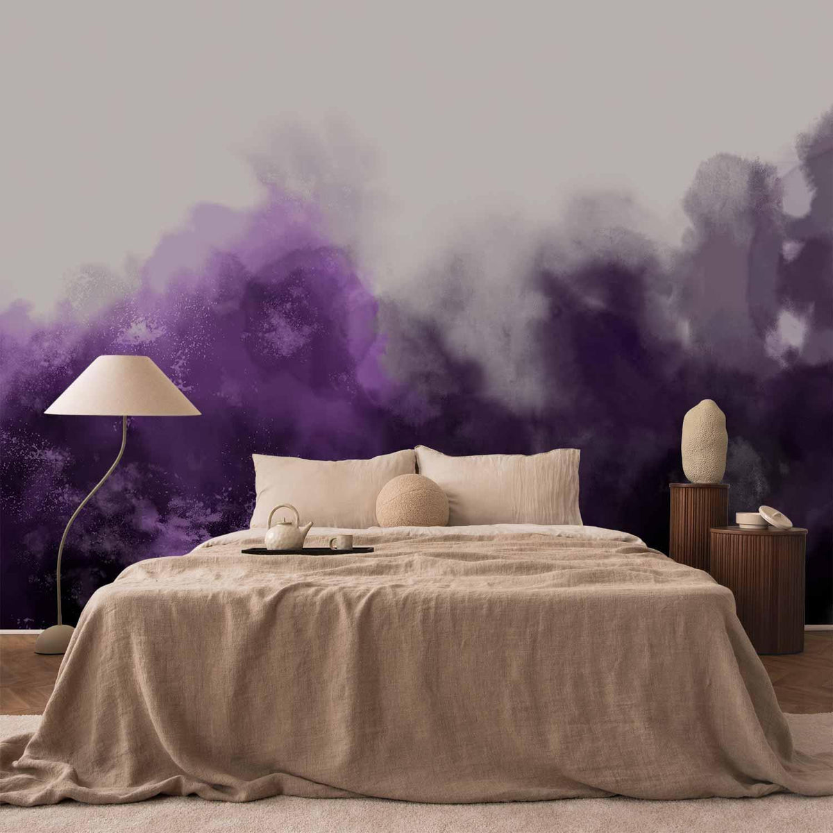 Fototapete - Watercolour Variation - Violet