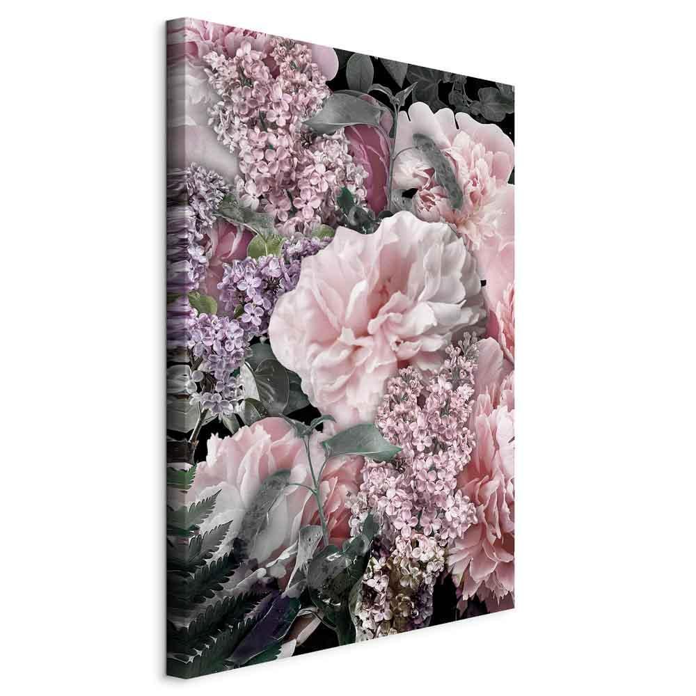 Leinwandbild - Among Flowers (1-part) - Blooming Plants in Nature's Colors
