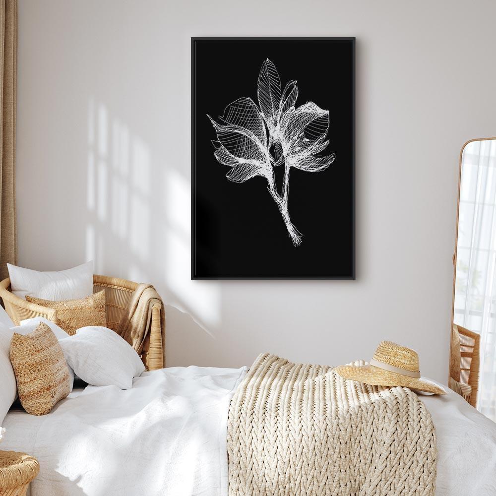 Leinwandbild - Night Flower (1 Part) Vertical