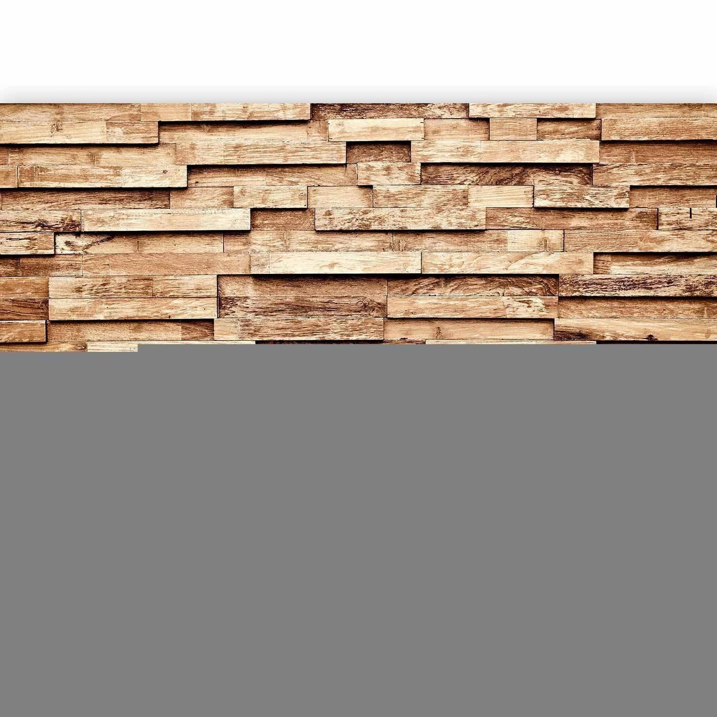Fototapete Palisade – Elegantes Linienmuster in Naturtönen