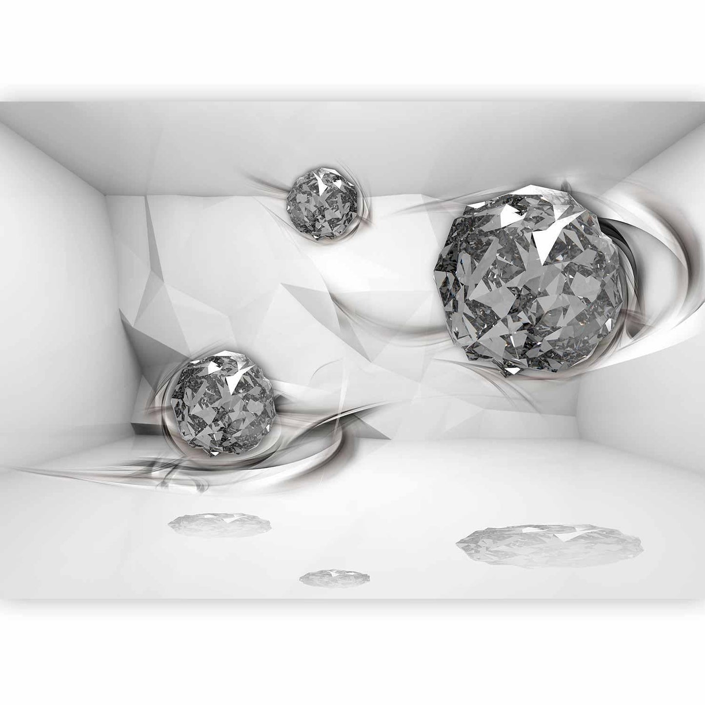 Fototapete Diamond Chamber – Geometrische Eleganz in 3D-Optik