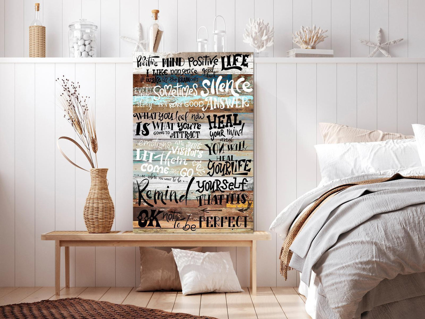 Leinwandbild - Positive Affirmations Artgeist