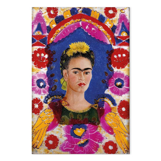Leinwandbild - Frida Kahlo – The Frame (Self-Portrait)