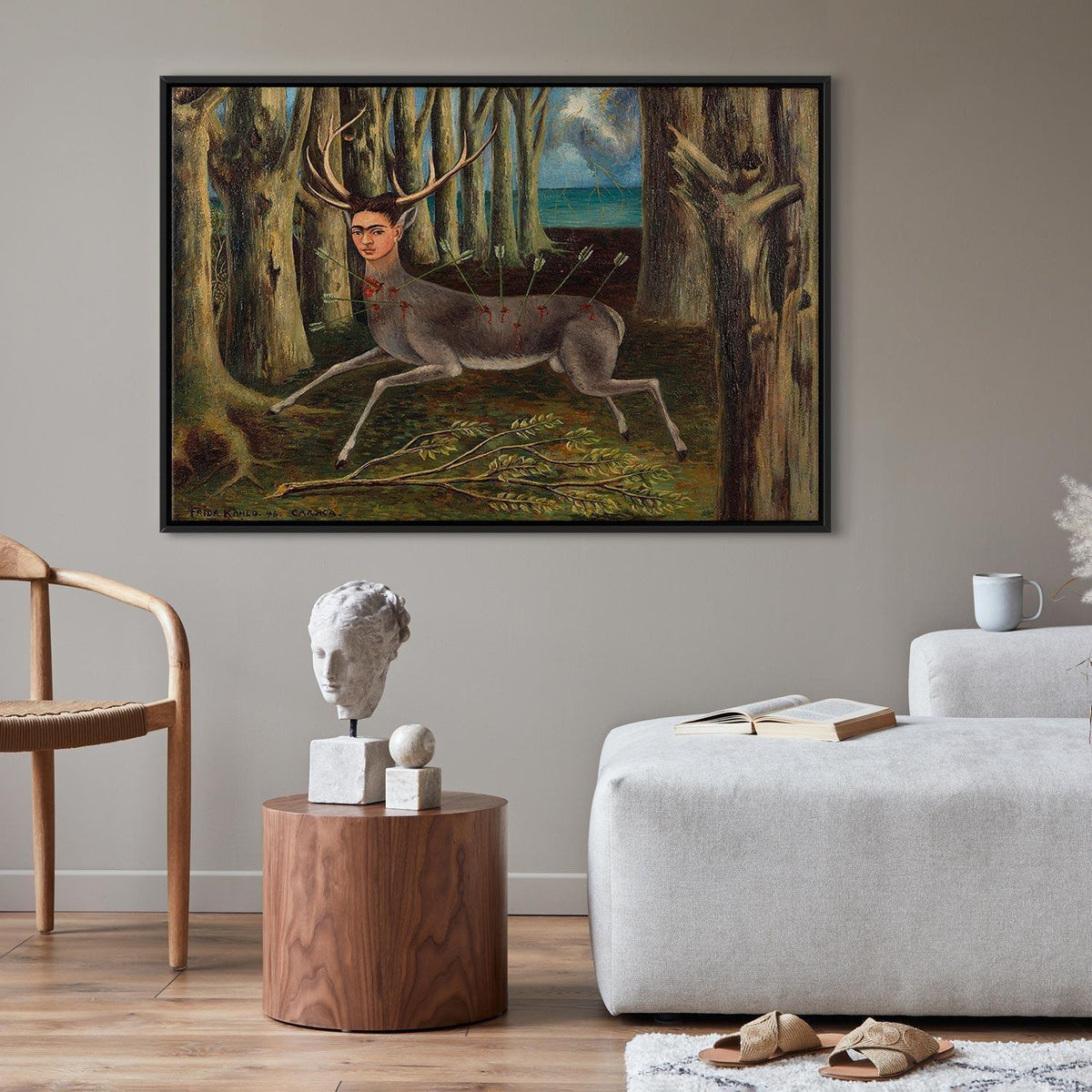 Leinwandbild - Frida Kahlo – The Wounded Deer