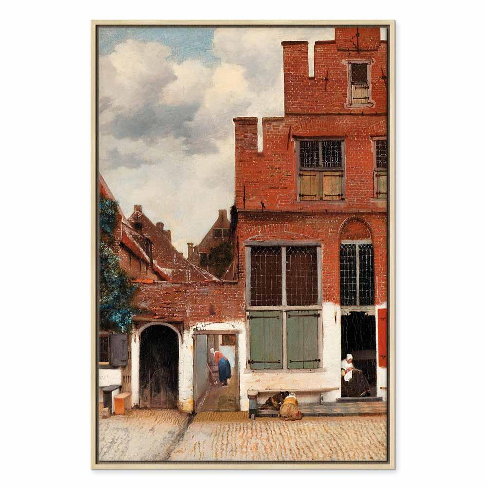 Leinwandbild - Jan Vermeer – The Little Street