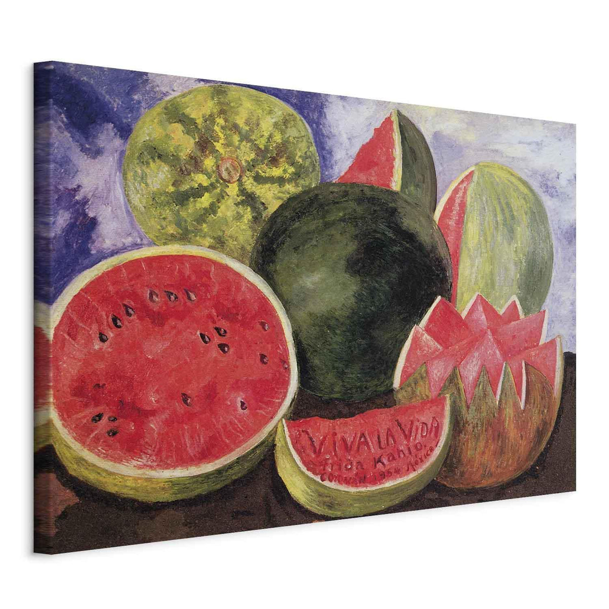 Leinwandbild - Frida Kahlo – Viva la Vida