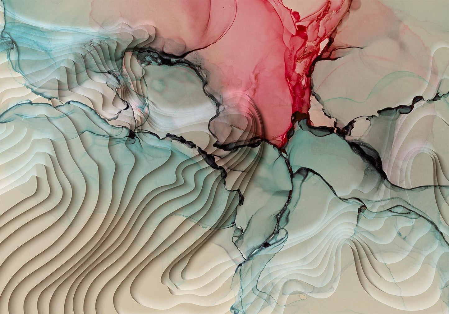 Fototapete - Dimensionszauber - Beeindruckende 3D-Kunst für moderne Räume