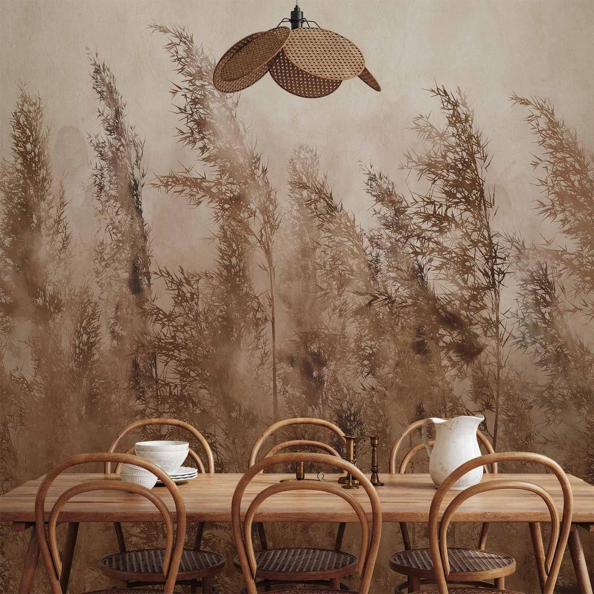 Fototapete - Tall Grasses - Brown