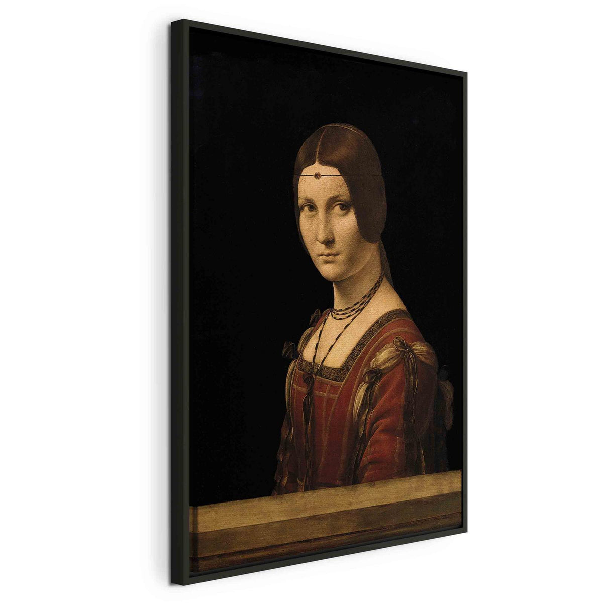 Leinwandbild - Leonardo da Vinci – Beautiful Ferronière
