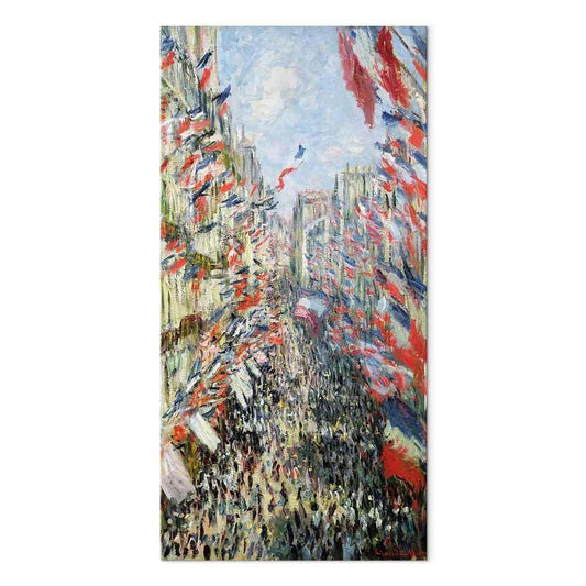 Leinwandbild - Claude Monet – The Rue Montorgueil in Paris, Celebration of June 30, 1882