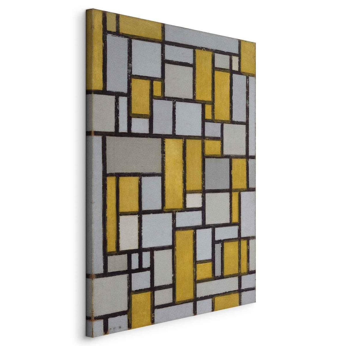 Leinwandbild - Piet Mondrian – Composition with grid 5