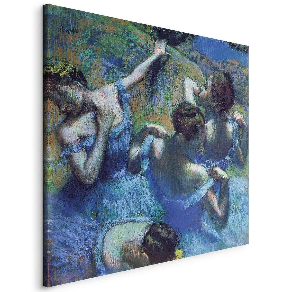 Leinwandbild - Edgar Degas – Blue Dancers II