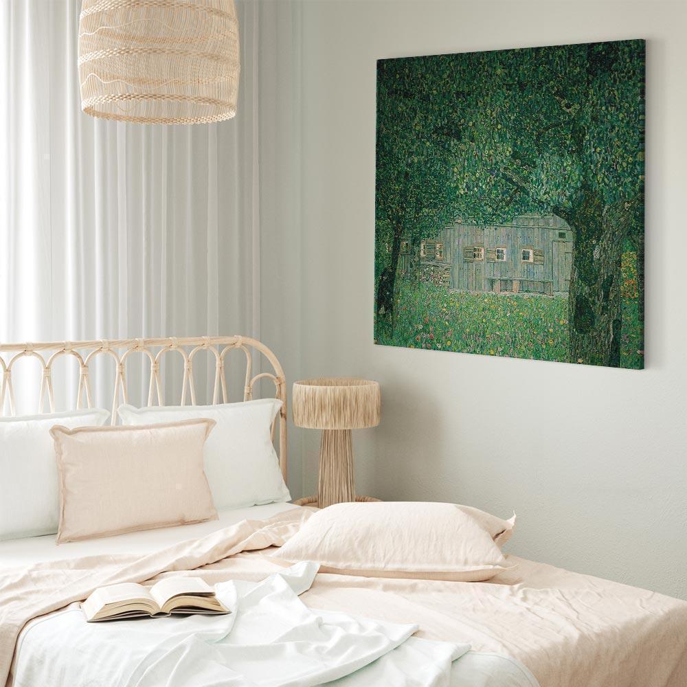 Leinwandbild - Gustav Klimt – Oberösterreichisches Bauernhaus