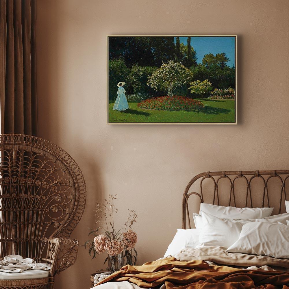 Leinwandbild - Claude Monet – Woman in the Garden