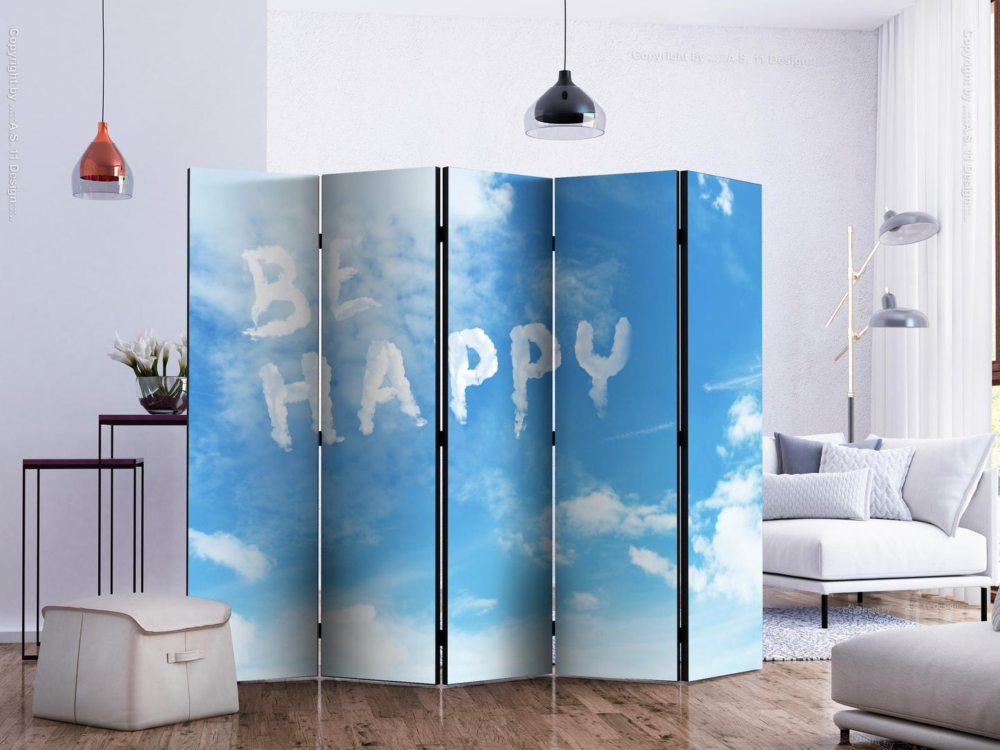 Paravent - Be happy II Artgeist