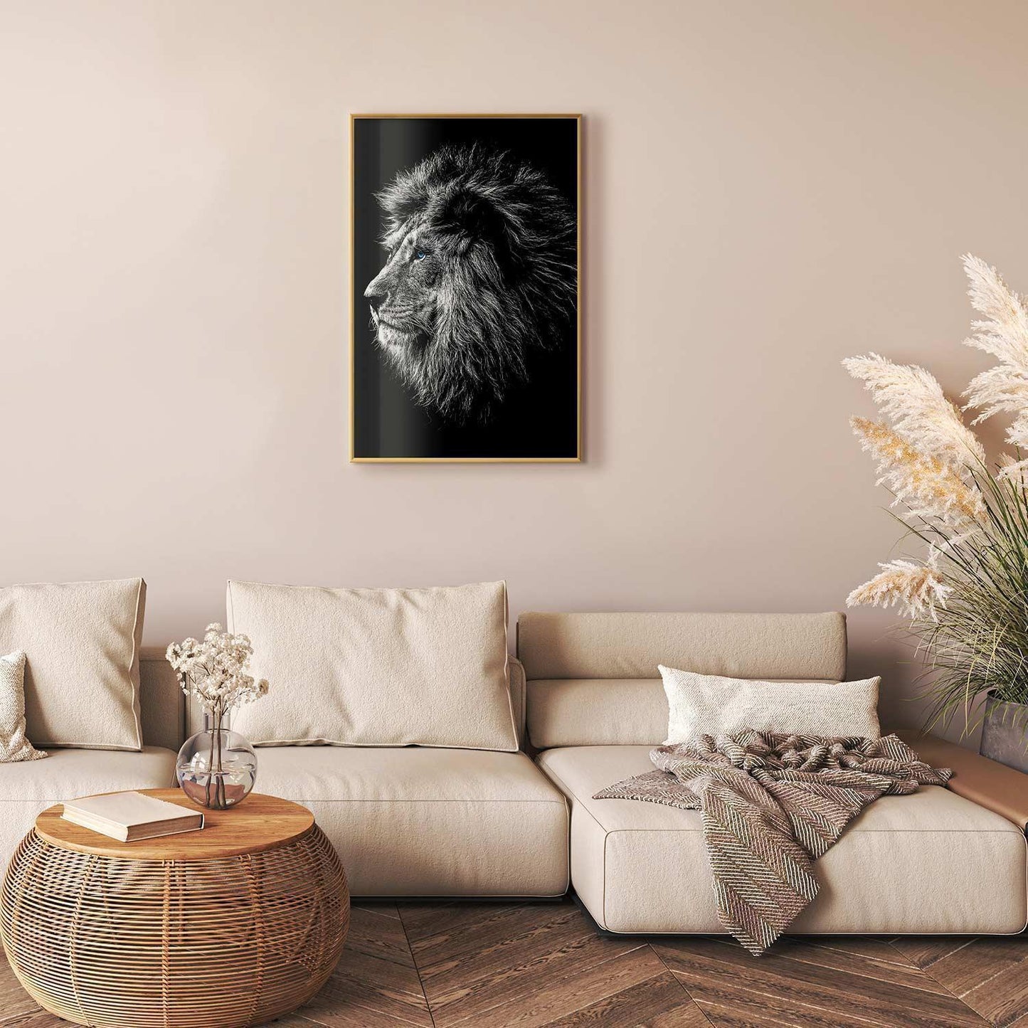 Poster - Blue-eyed Lion Artgeist