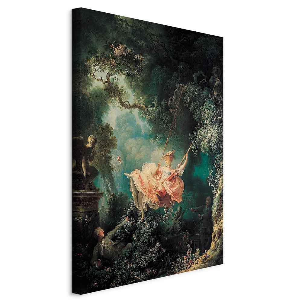 Leinwandbild Die Schaukel – Jean-Honoré Fragonard Rokoko-Meisterwerk