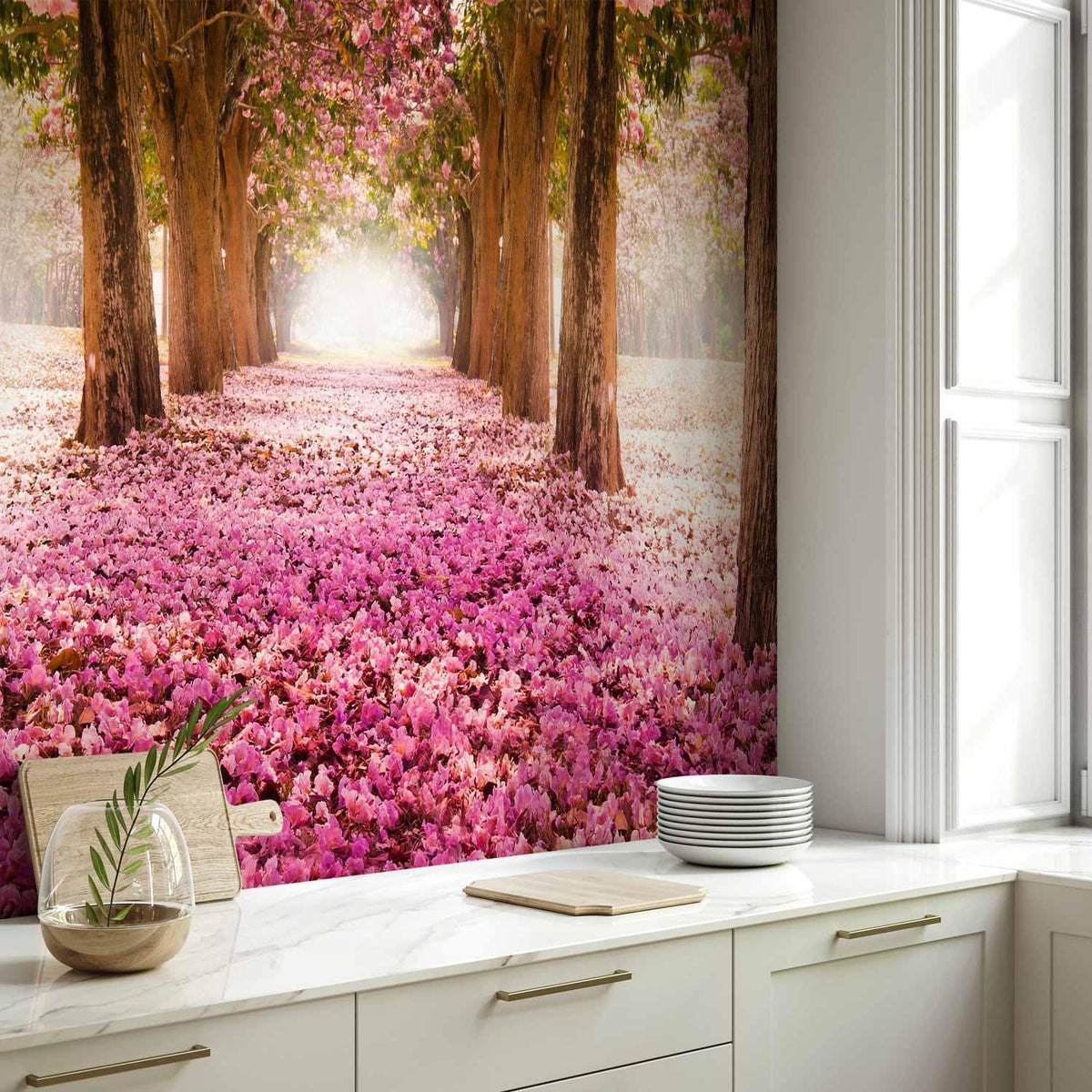 Fototapete - Pink grove