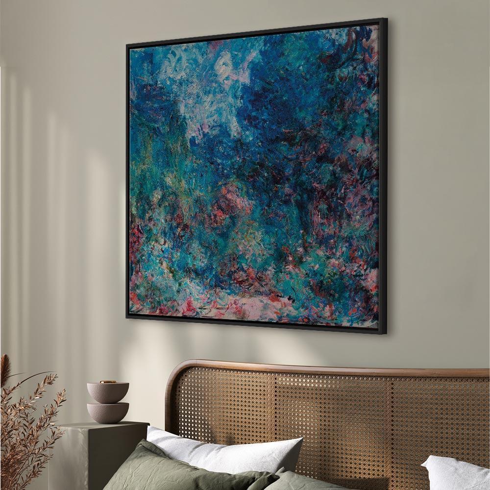 Leinwandbild - Claude Monet – La maison de l'artiste vue du jardin aux roses