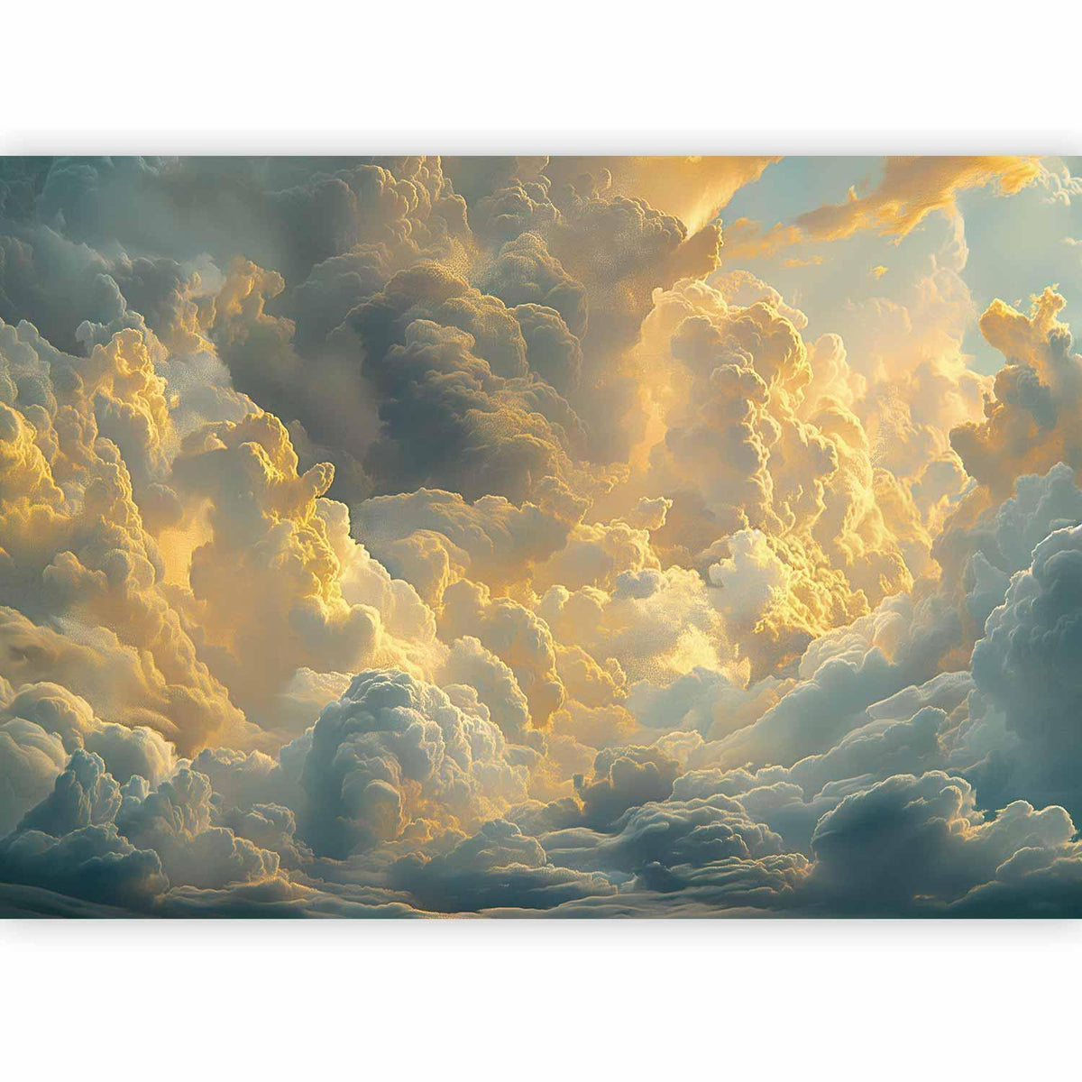 Fototapete - Last Breath of the Day: Clouds Illuminated by Evening Glow