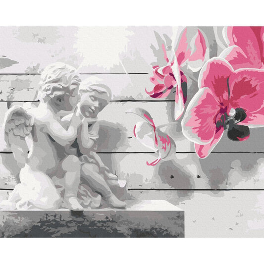 Malen nach Zahlen - Angels (Pink Orchid)