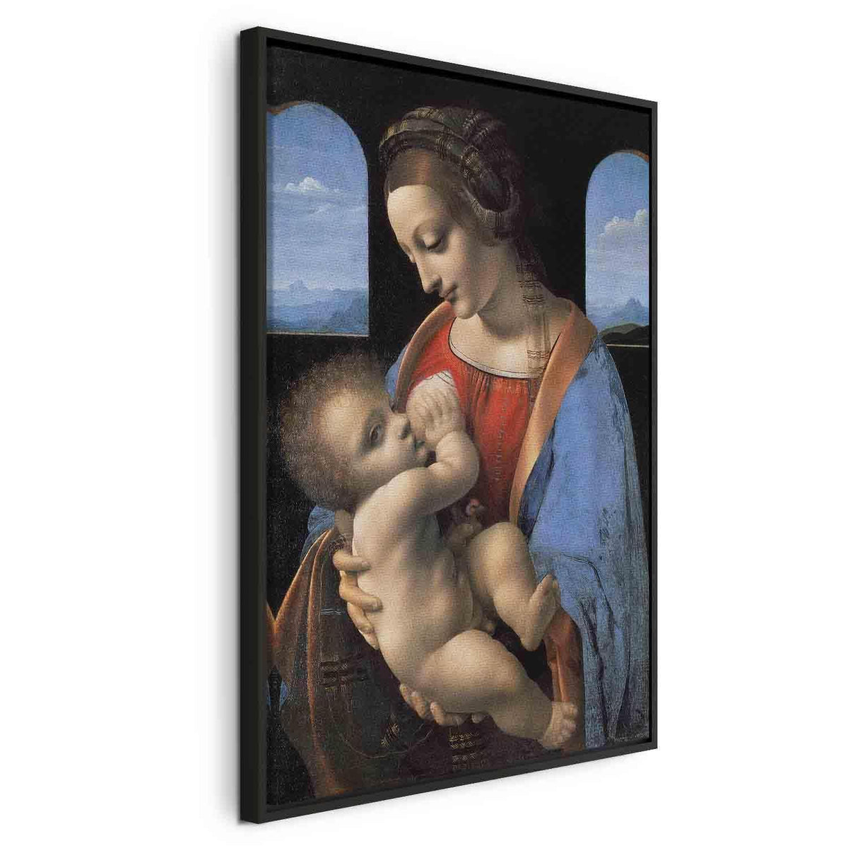 Leinwandbild - Leonardo da Vinci – Madonna Litta