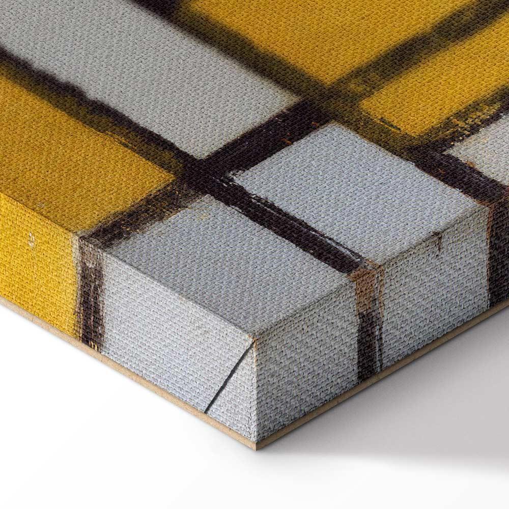 Leinwandbild - Piet Mondrian – Composition with grid 5