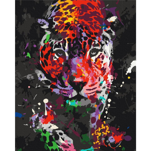 Malen nach Zahlen - Spotted Leopard