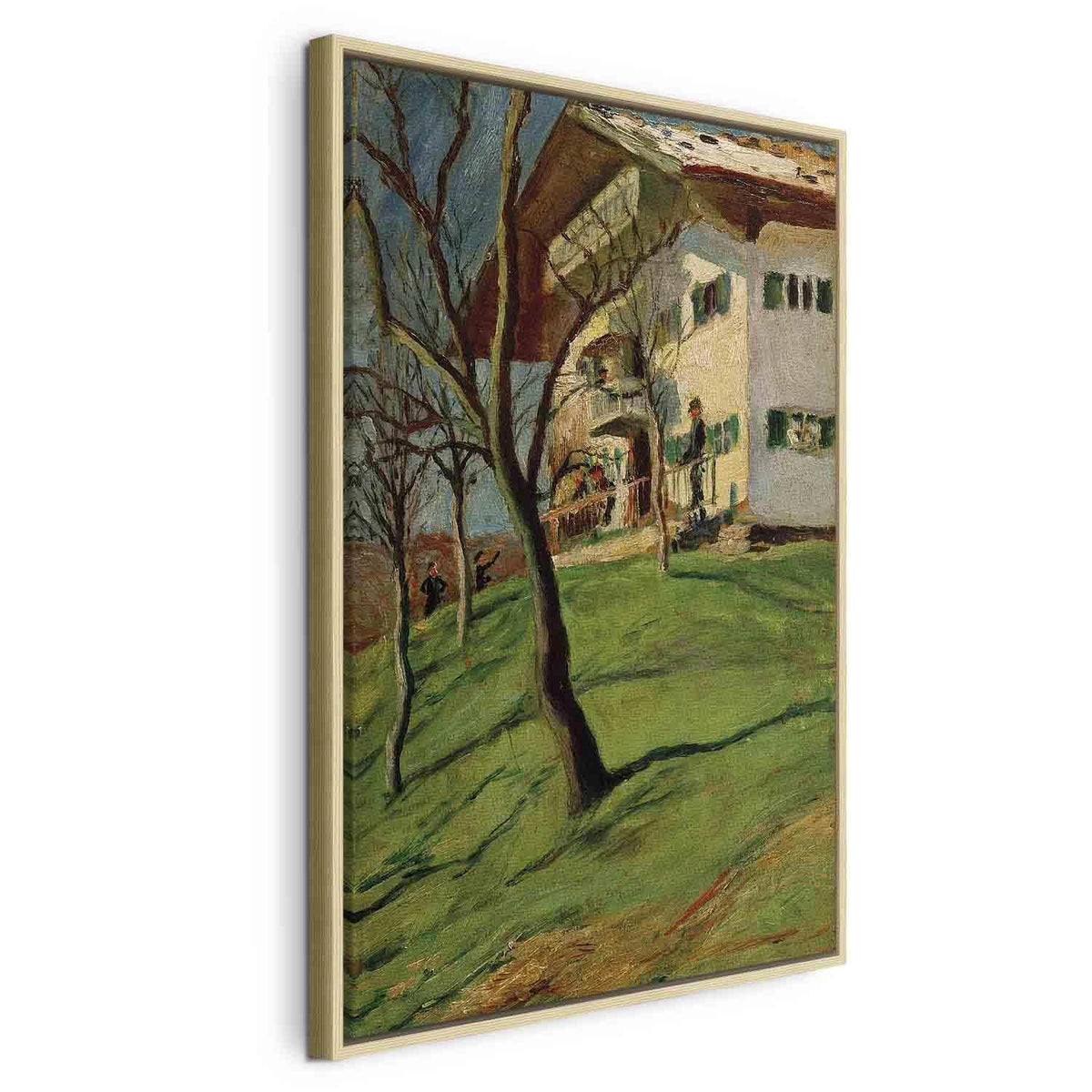 Leinwandbild - August Macke – Unser Häuschen in Tegernsee