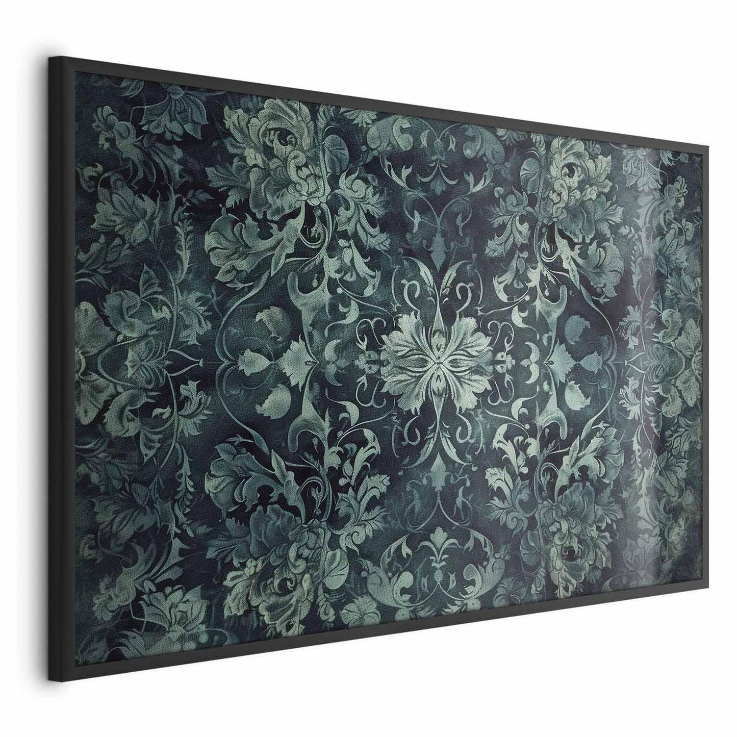 Poster - Carpet Ornaments in Emerald Shades Artgeist