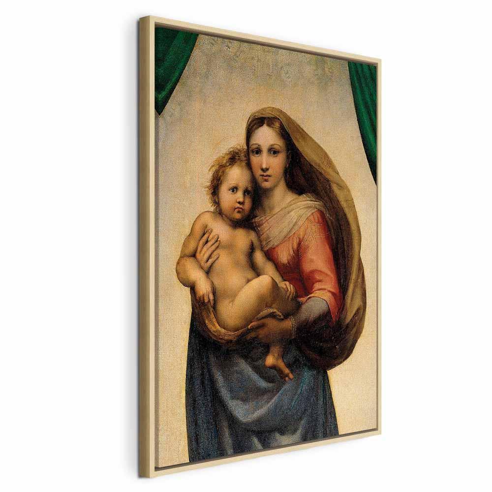 Leinwandbild - Raphael – Sistine Madonna (fragment)