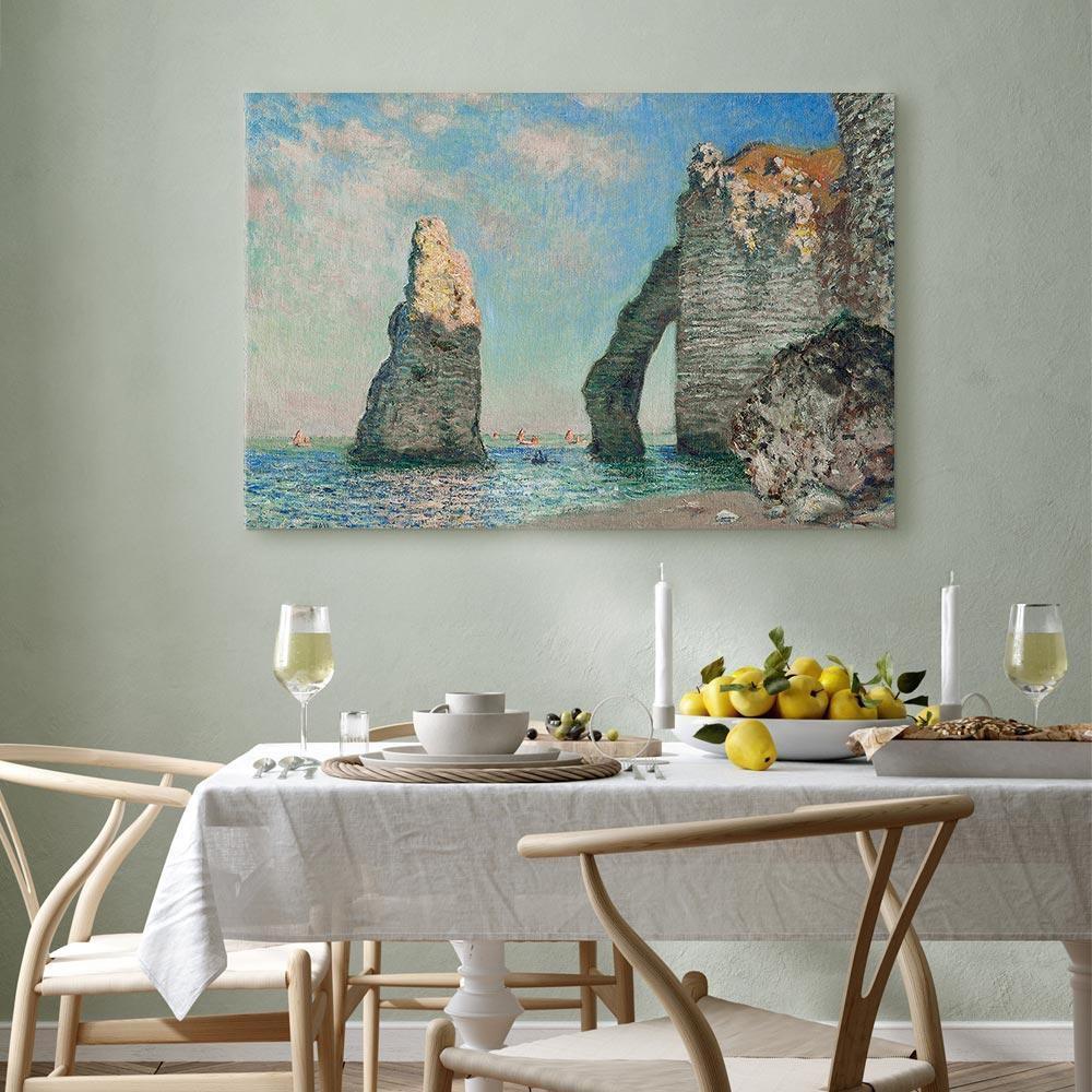 Leinwandbild - Claude Monet – Cliffs at Étretat