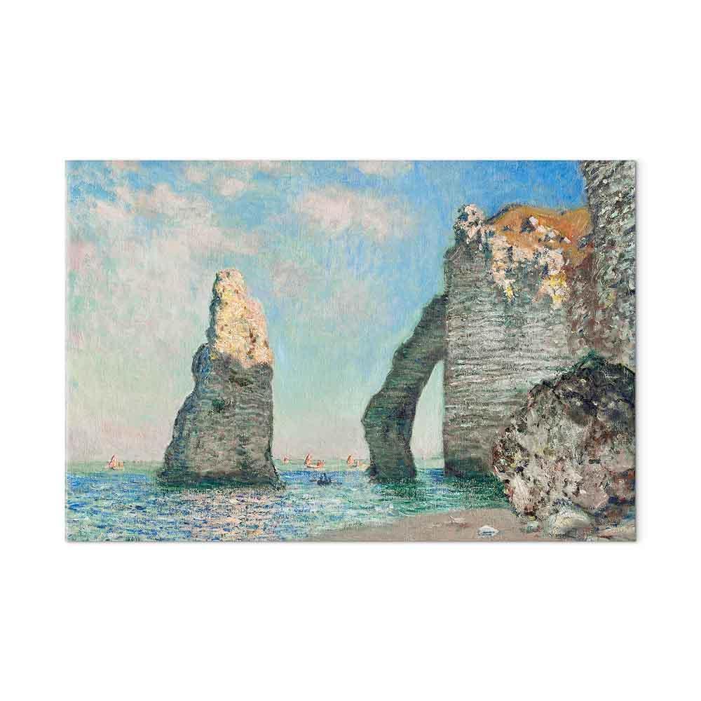 Leinwandbild - Claude Monet – Cliffs at Étretat