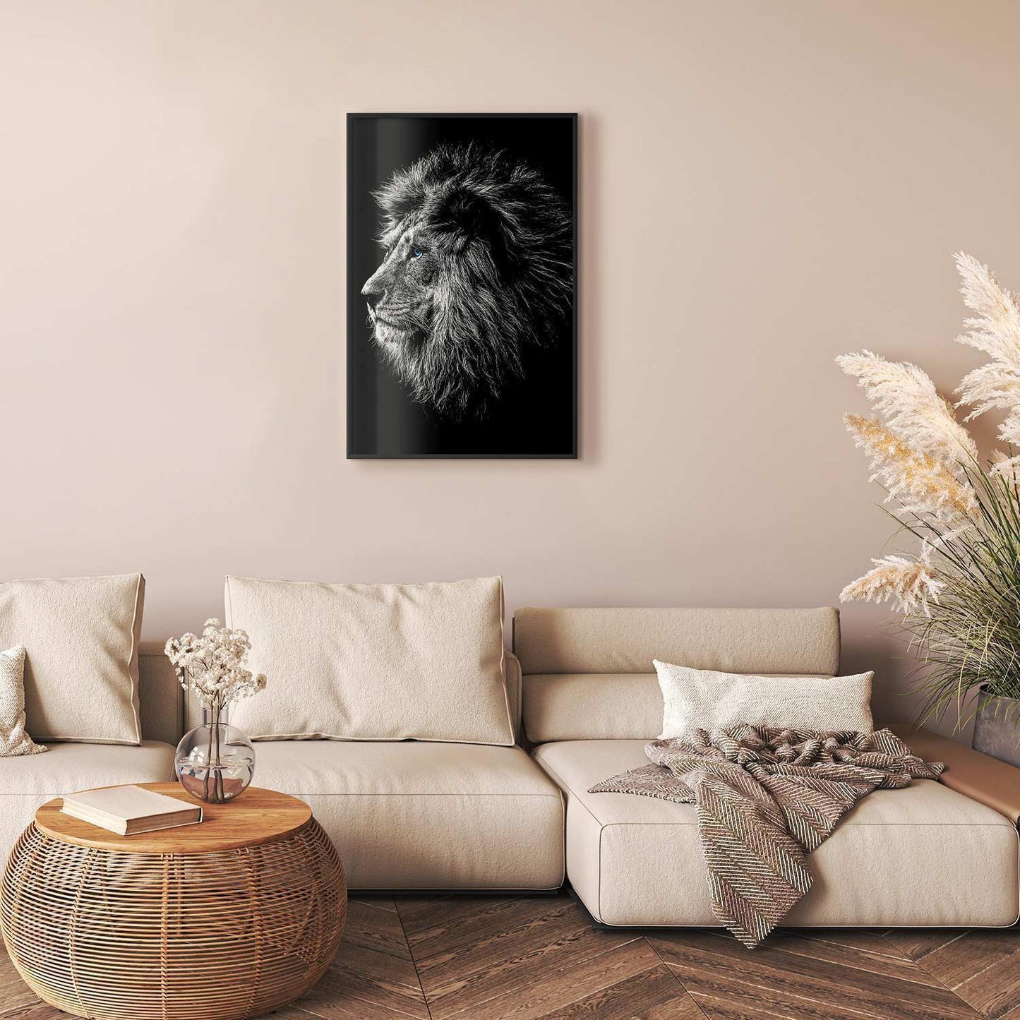 Poster - Blue-eyed Lion Artgeist