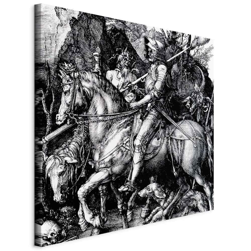 Leinwandbild - Albrecht Dürer – Knight, Death and the Devil
