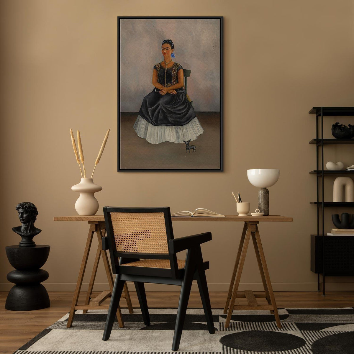 Leinwandbild - Frida Kahlo – Itzcuintli Dog with Me