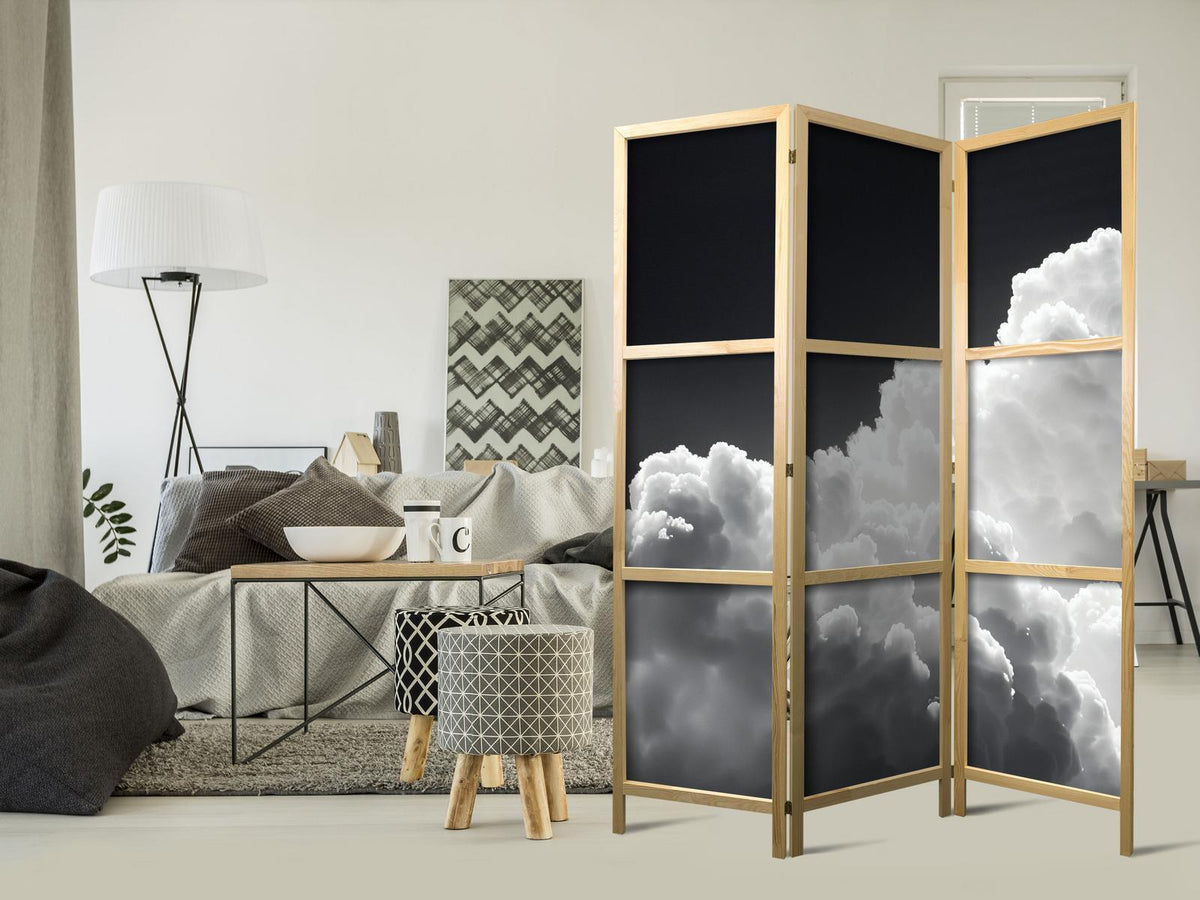 Japanischer Paravent - Discover the Infinite Play of Sunlight – Clouds and Shadows in the Sky