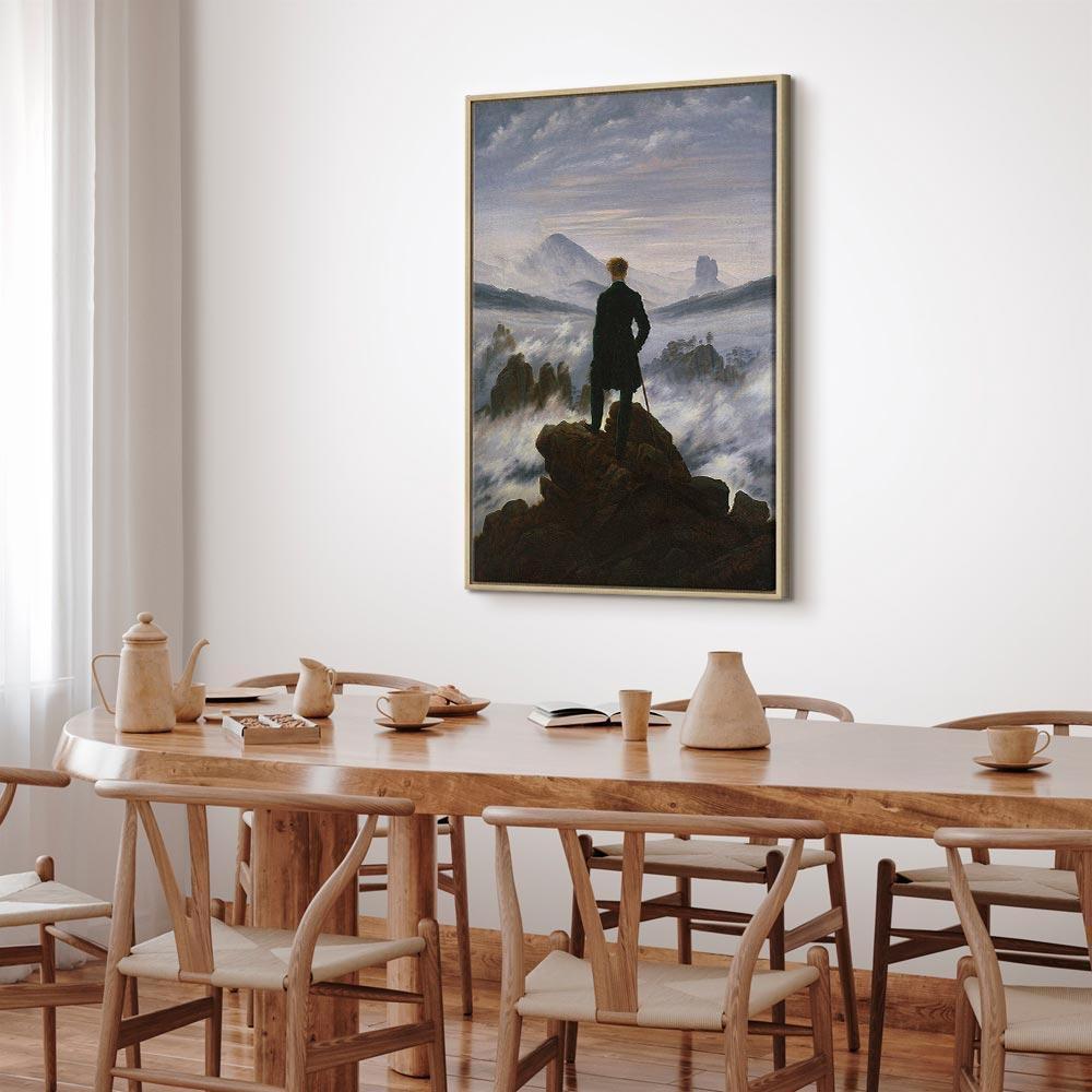 Leinwandbild Caspar David Friedrich – Der Wanderer über dem Nebelmeer