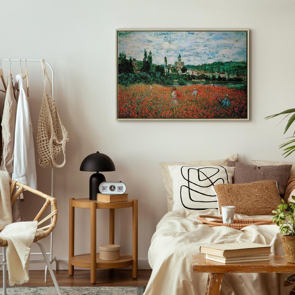 Leinwandbild - Claude Monet – Poppy Field near Vétheuil