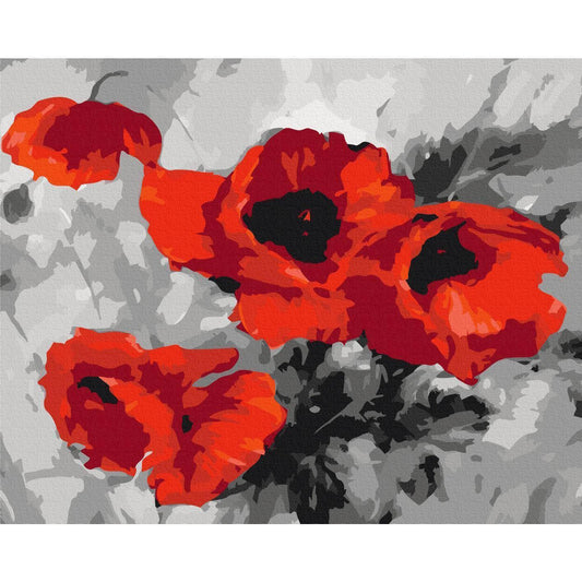 Malen nach Zahlen - Bouquet of Poppies
