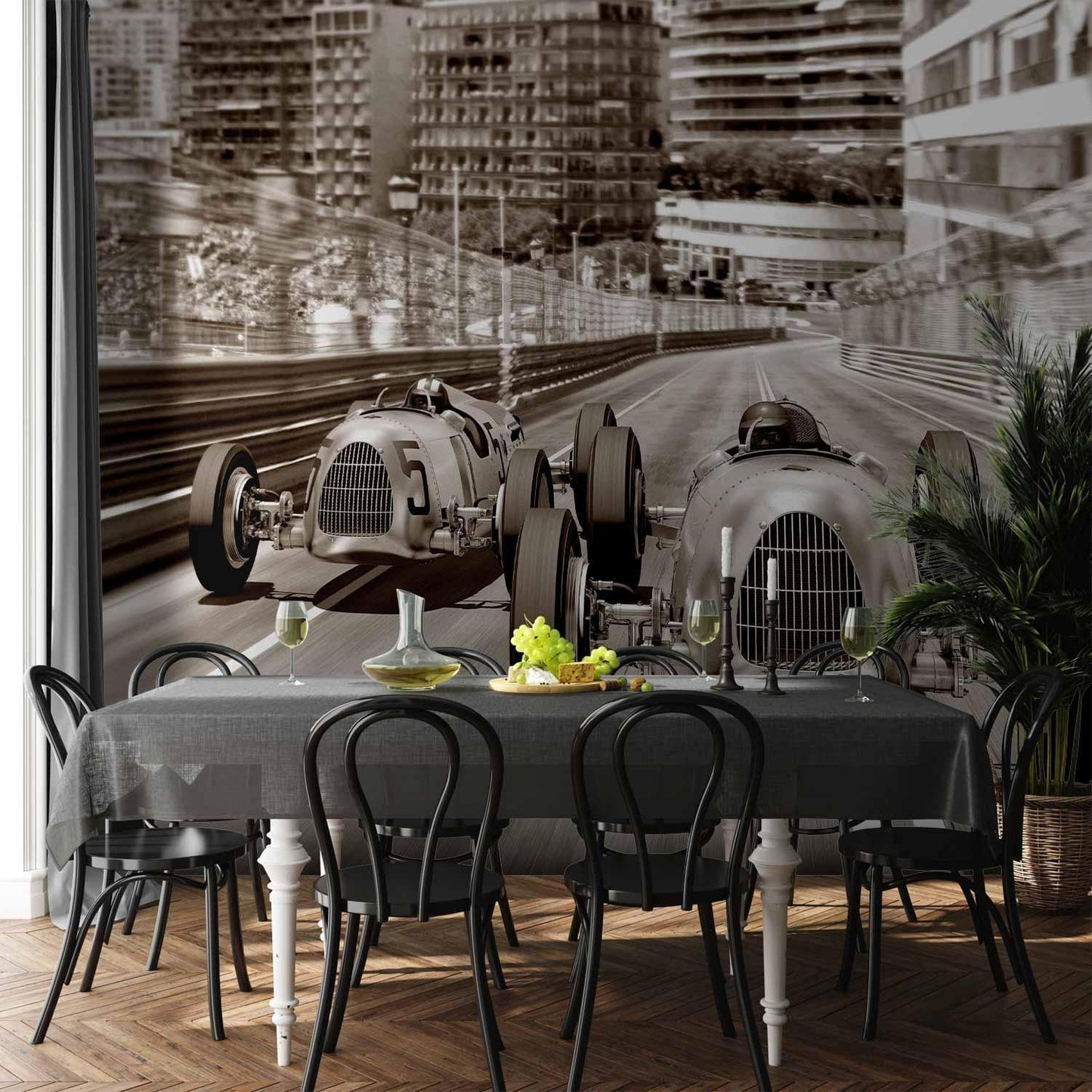 Fototapete - Retro Formula 1 Artgeist