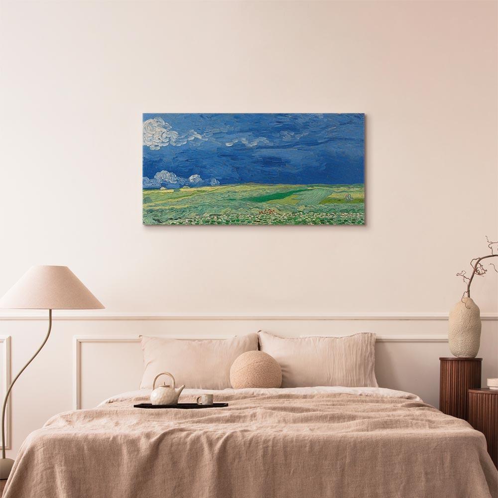 Leinwandbild - Vincent van Gogh – Wheatfield under Thunderclouds