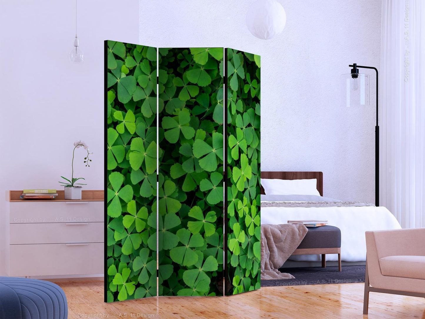 Paravent - Green Clover Artgeist