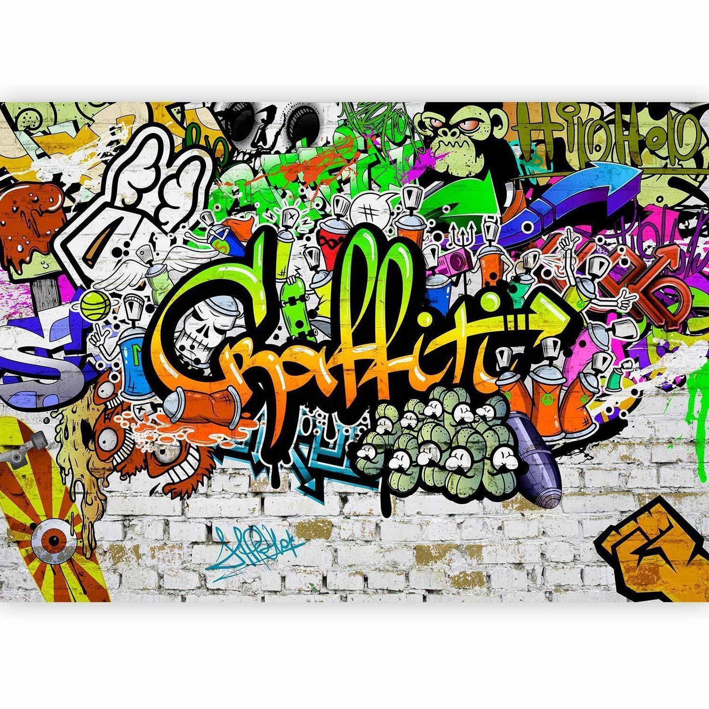 Fototapete - Graffiti on the Wall Artgeist