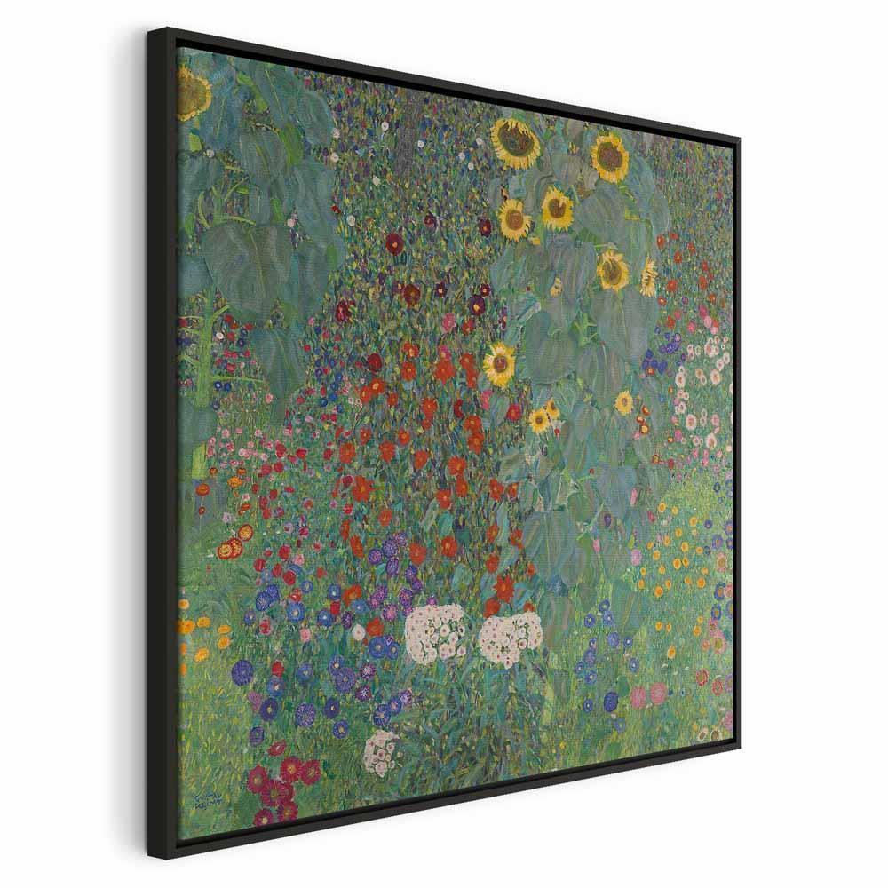 Leinwandbild - Gustav Klimt – Farm garden with sunflowers