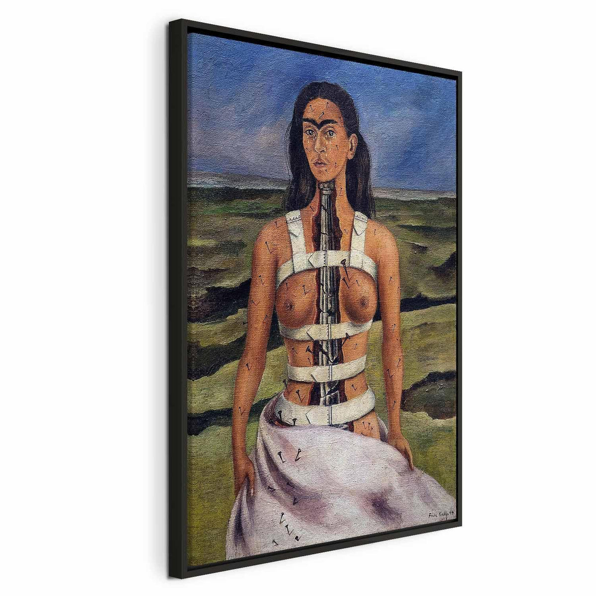Leinwandbild - Frida Kahlo – The Broken Column
