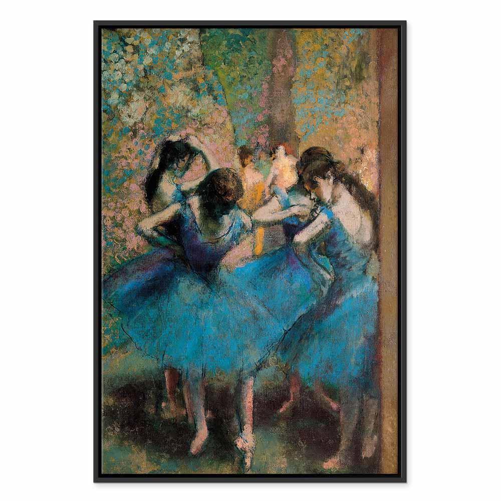 Leinwandbild - Edgar Degas – Blue Dancers