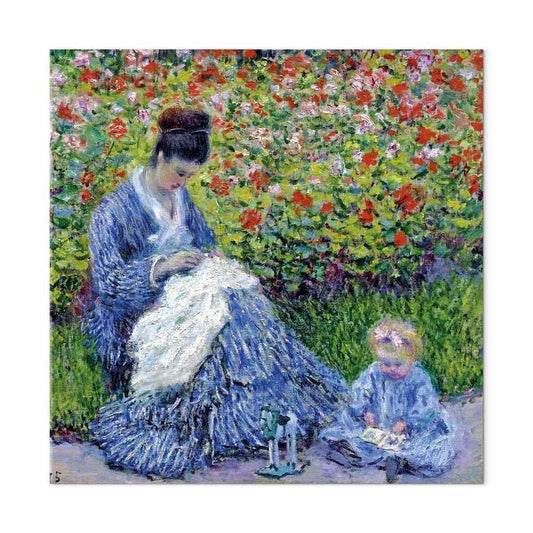 Leinwandbild - Claude Monet – Madame Monet and Her Son
