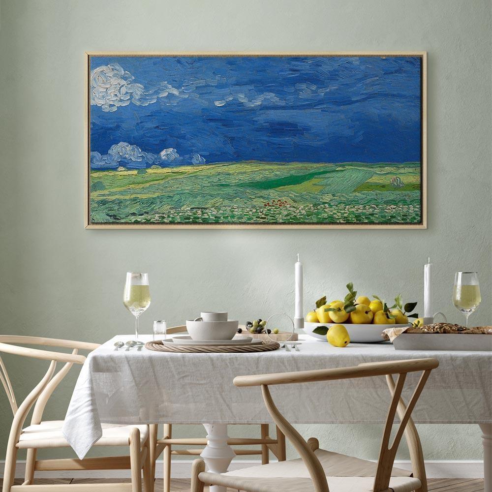 Leinwandbild - Vincent van Gogh – Wheatfield under Thunderclouds